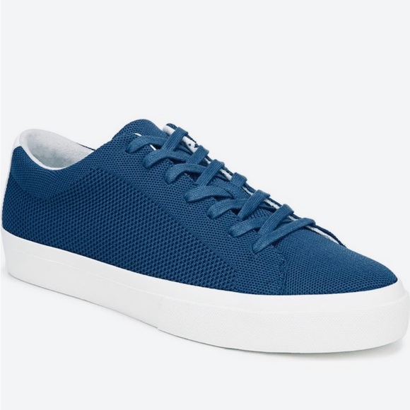 New Vince Farrell Low-Top Blue White Sneakers Size 41 US 8 - Picture 1 of 11